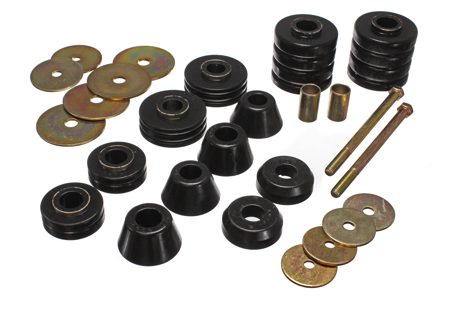 Energy Suspension 3.4107G - 67-72 GM 3/4 Ton C-20/C2500 / 1 Ton C-30/C3500 2WD Black Body(cab) Mount Set
