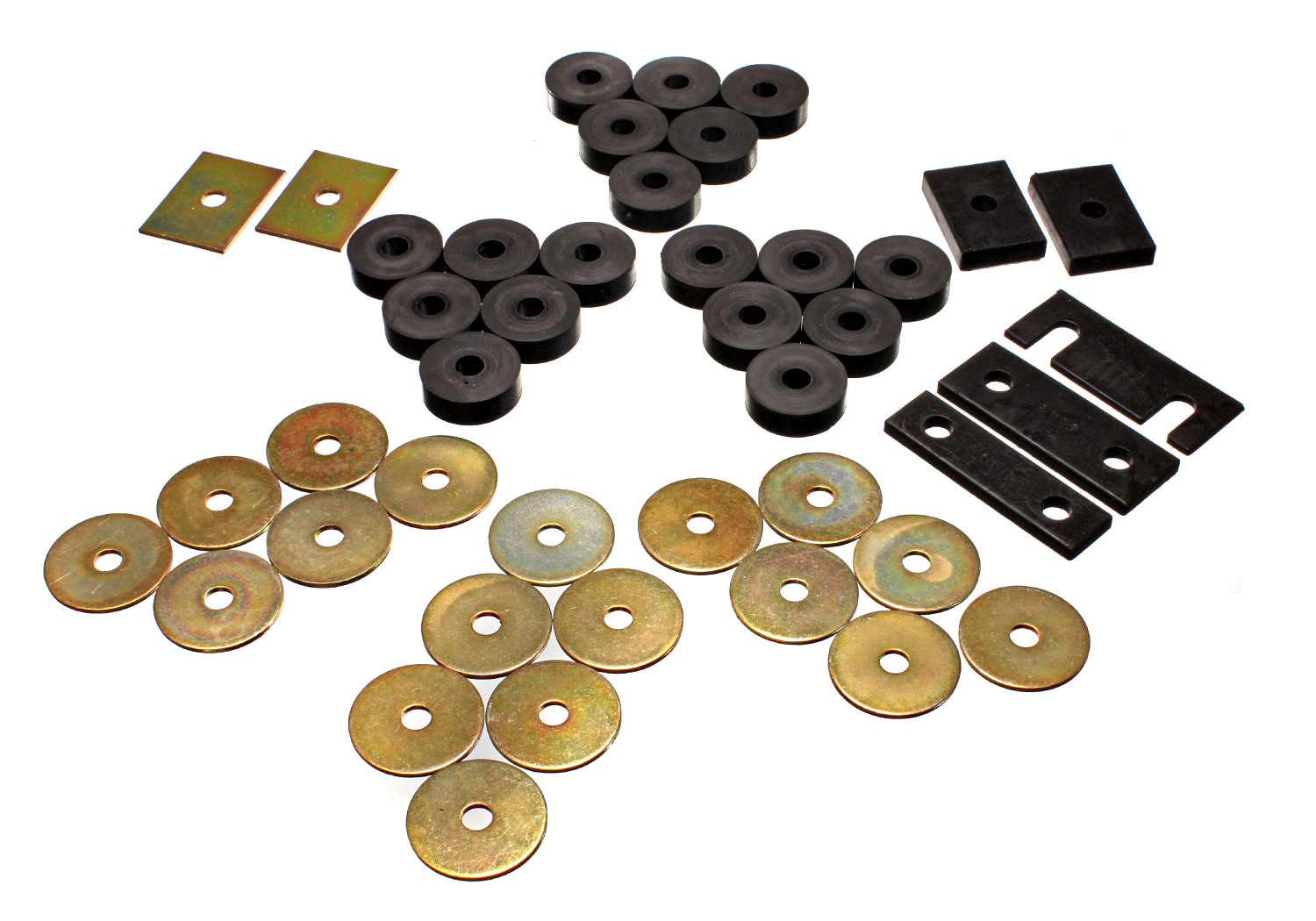 Energy Suspension 3.4119G - 55-57 Chevy Full Size Convertible ONLY (Belair/Caprice/Impala) Blk Body Mount Set Energy Suspension 3.4119G - 55-57 Chevy Full Size Convertible ONLY (Belair/Caprice/Impala) Blk Body Mount Set