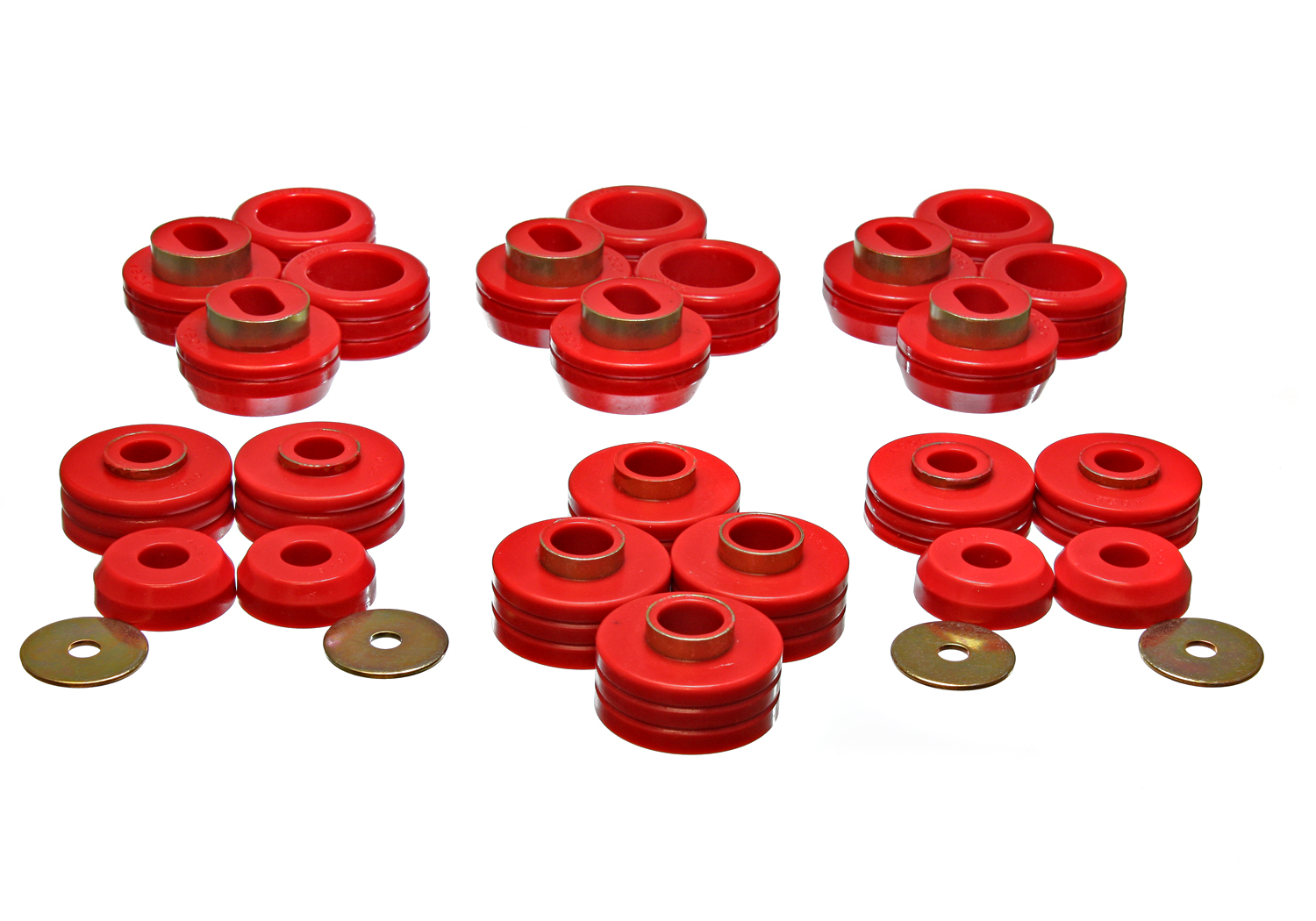 Energy Suspension 3.4124R - 81-91 GM Denali XL/Suburban/Yukon XL 2WD/4WD Red Body (Cab) Mount Set Energy Suspension 3.4124R - 81-91 GM Denali XL/Suburban/Yukon XL 2WD/4WD Red Body (Cab) Mount Set