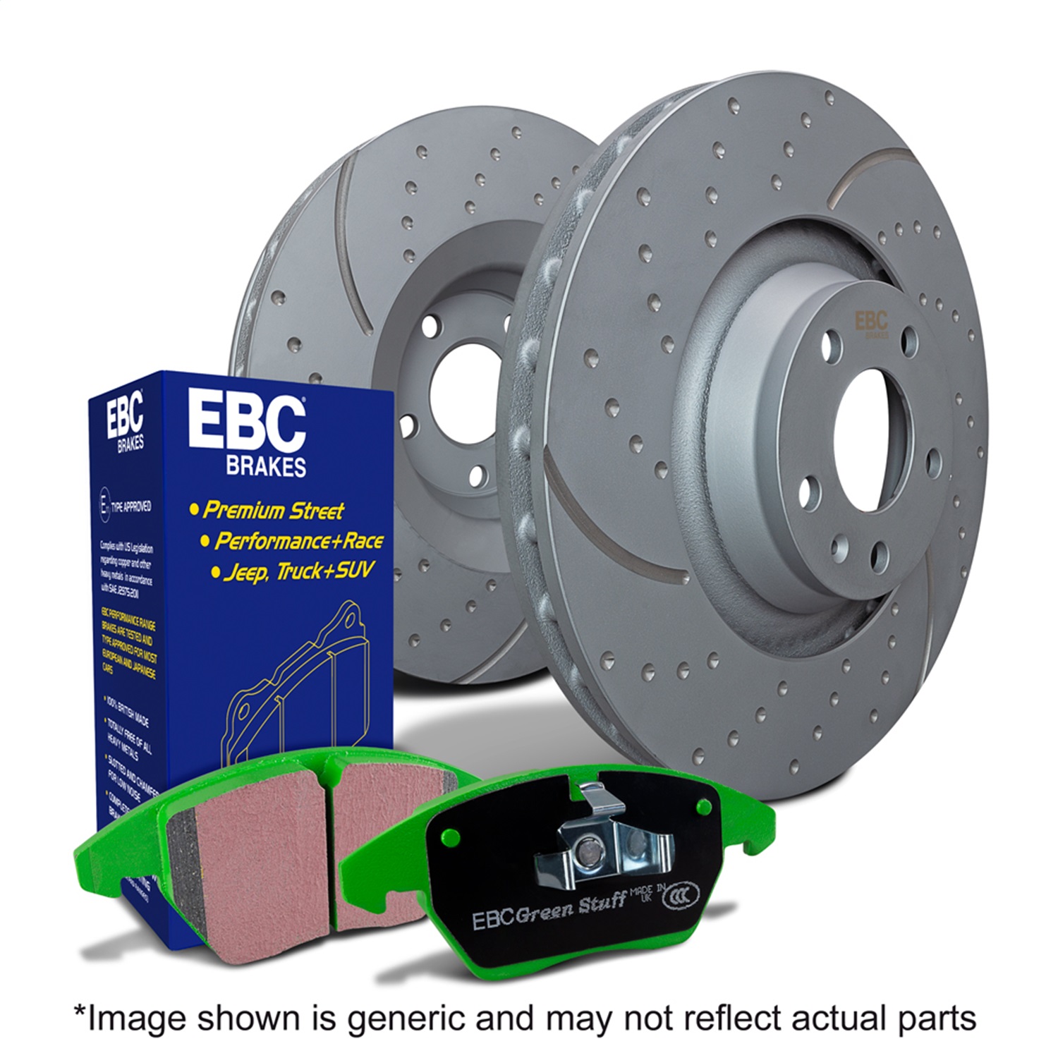 EBC S10KR1299 - S10 Brake Pad and Rotor Kit EBC S10KR1299 - S10 Brake Pad and Rotor Kit