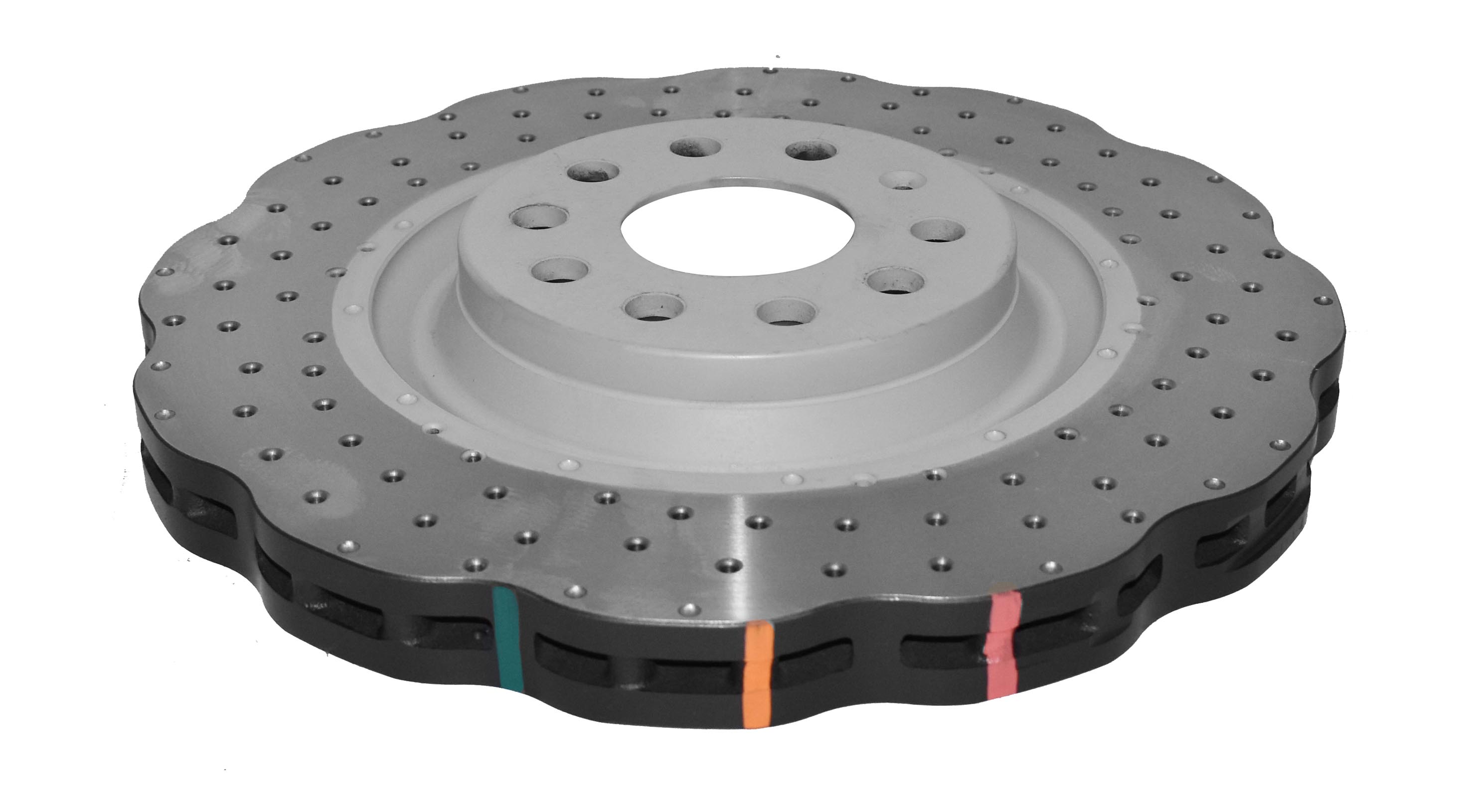 DBA DBA42830WSLVXD - 15-20 Volkswagen Golf R Front 4000 Series Cross Drilled Rotor w/Silver Hat