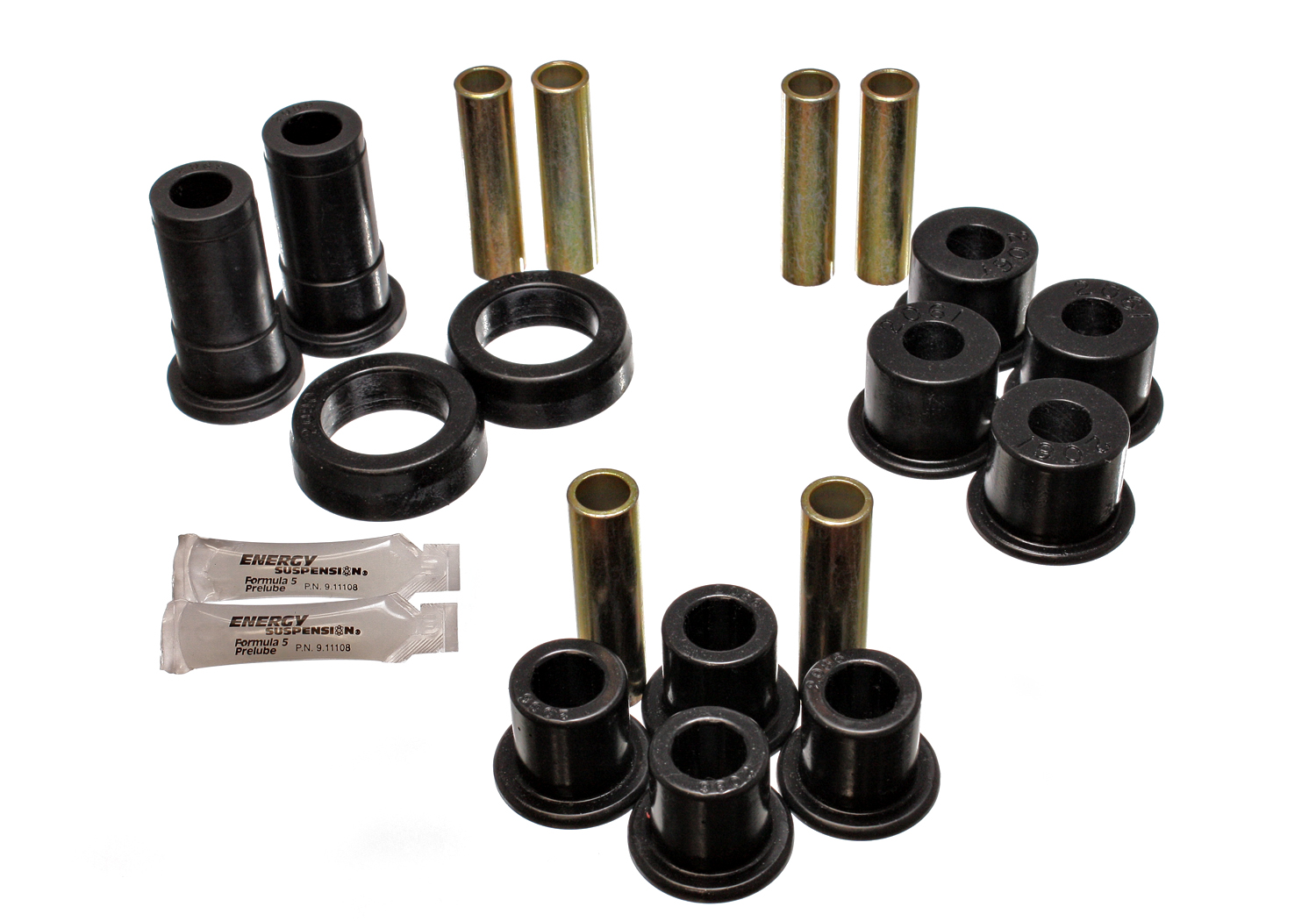 Energy Suspension 4.2124G - 91-94 Ford Explorer/Bronco II 2WD/4WD Black Rear Leaf Spring Bushing Set