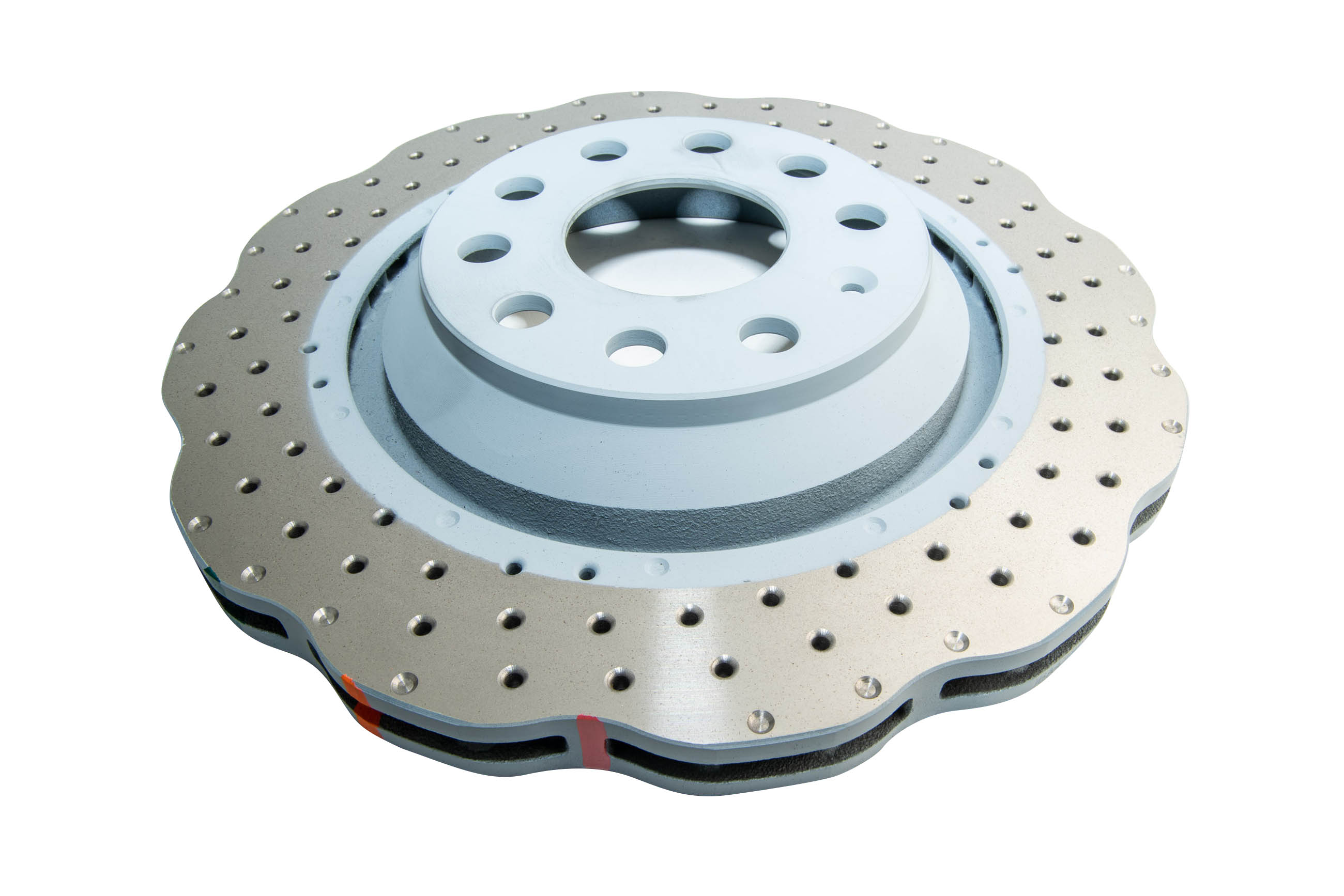 DBA DBA42809WSLVXD - 14-21 Volkswagen GTI (w/Perf Pkg 310mm Rear Disc) Rear 4000 Series Drilled Wavy Rotor w/Slv Hat
