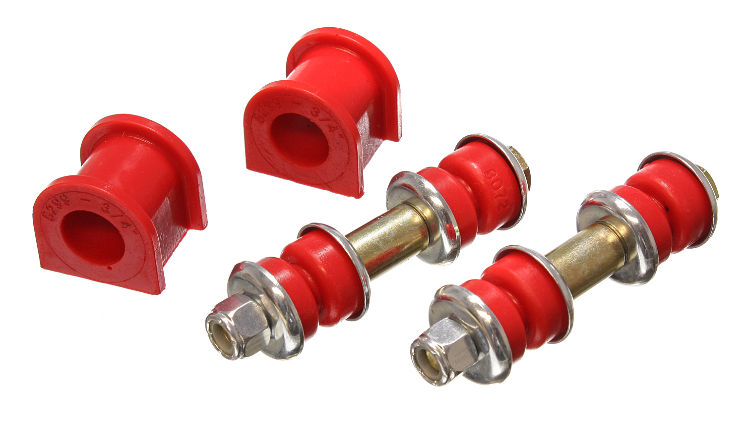 Energy Suspension 4.5139R - 90-95 Mazda Protege/323 Red 3/4inch Front Sway Bar Bushing Set (Sway bar end link