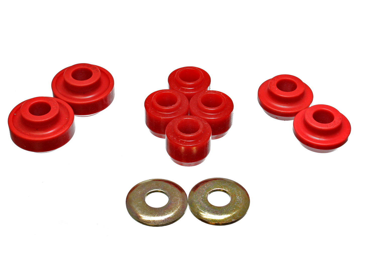 Energy Suspension 4.7119R - 86-95 Ford Taurus Red Front Strut Rod Bushing Set