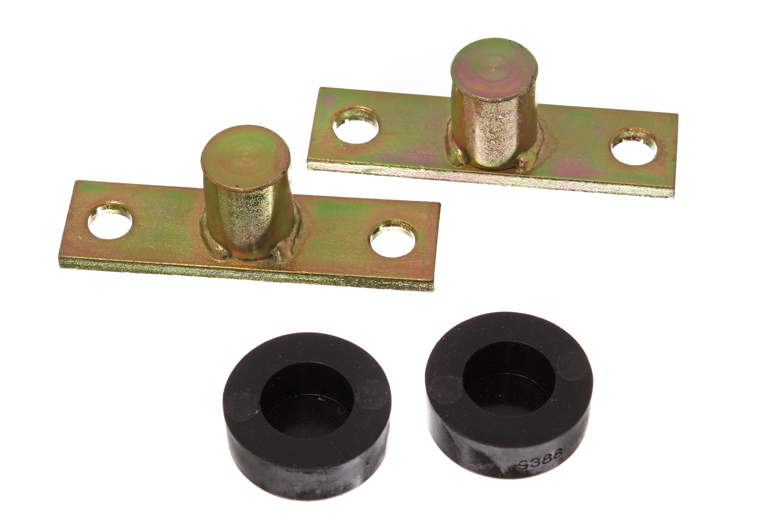 Energy Suspension 4.9102G - 66-77 Ford Bronco 4WD Black Tailgate Hinge Bracket & Bushing Set Energy Suspension 4.9102G - 66-77 Ford Bronco 4WD Black Tailgate Hinge Bracket & Bushing Set