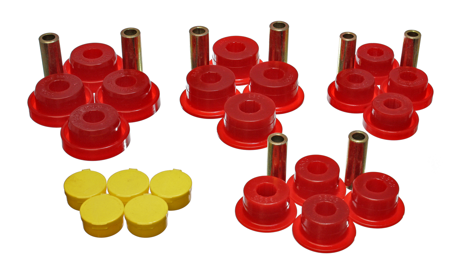 Energy Suspension 5.3120R - Dodge Frt Cab Set - Red Energy Suspension 5.3120R - Dodge Frt Cab Set - Red