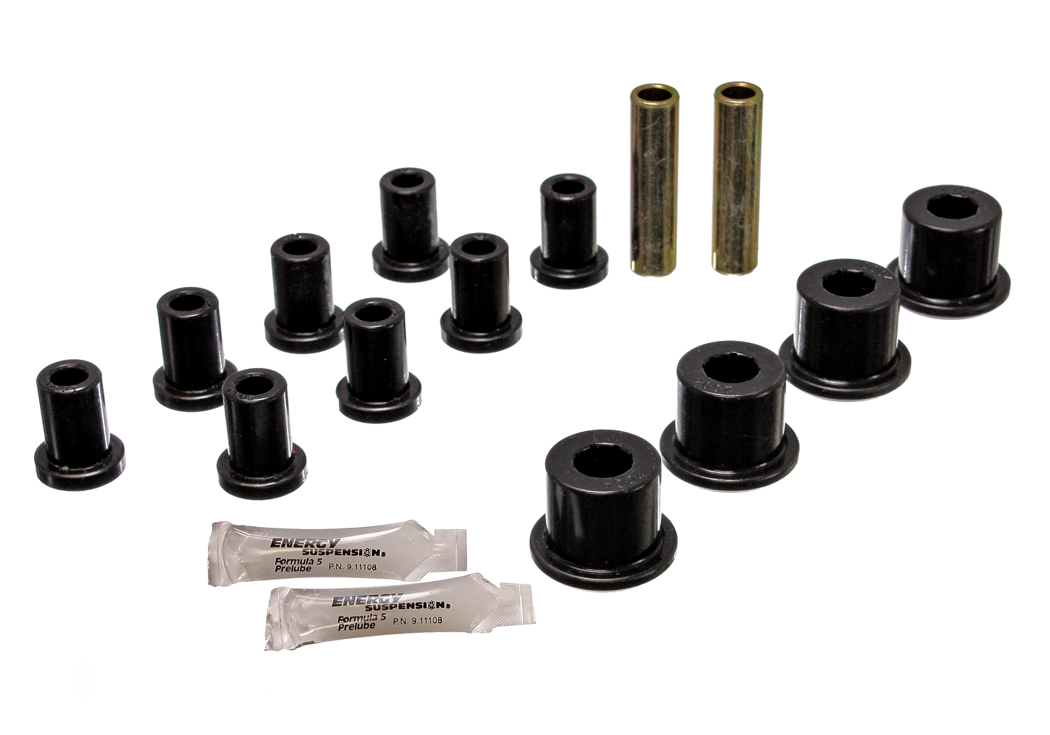 Energy Suspension 5.2105G - Rear Spring And Shackle Bushng - Black