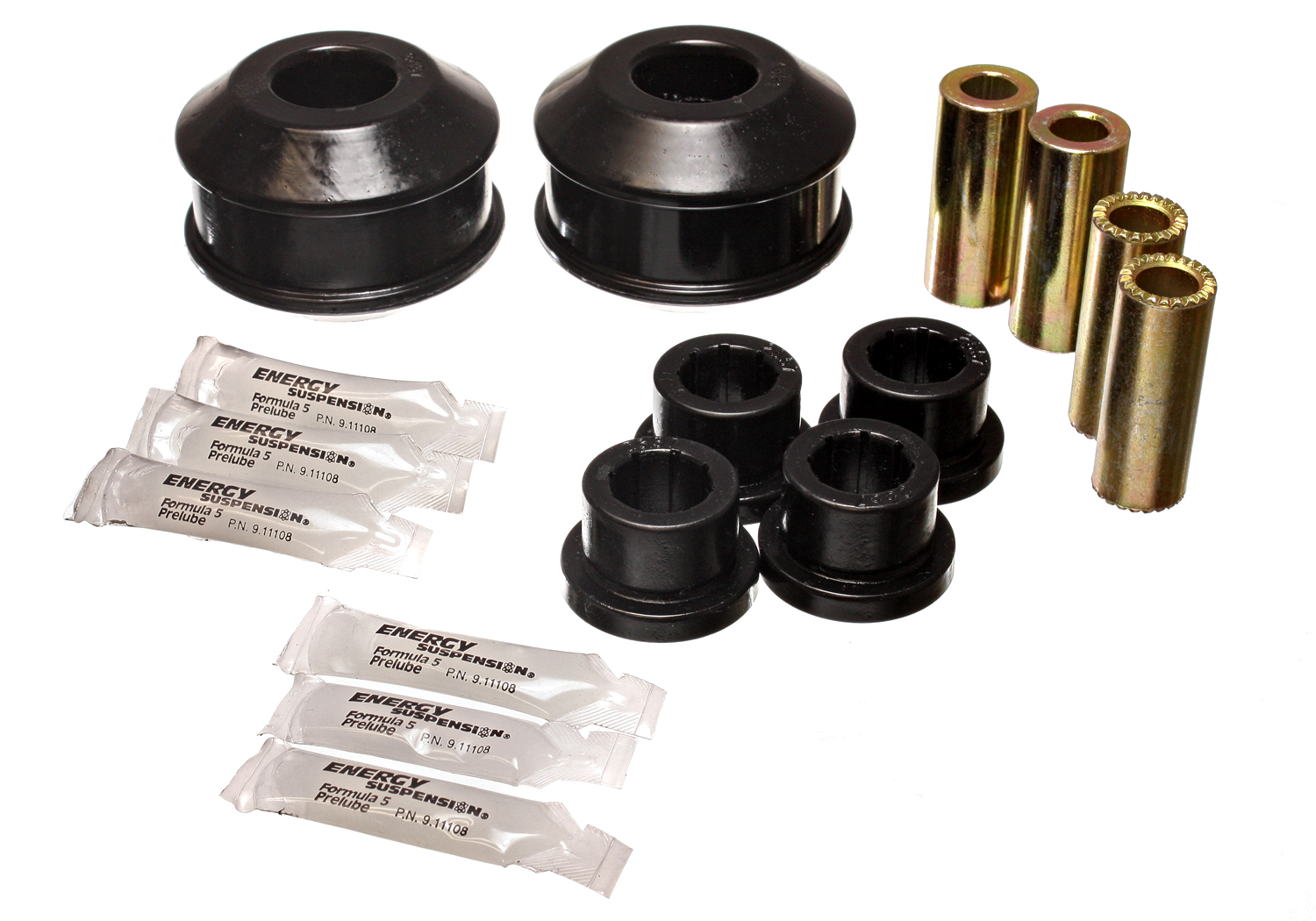 Energy Suspension 5.3133G - 03-05 Mitsubishi Lancer EVO 8 Black Front Control Arm Bushing Set