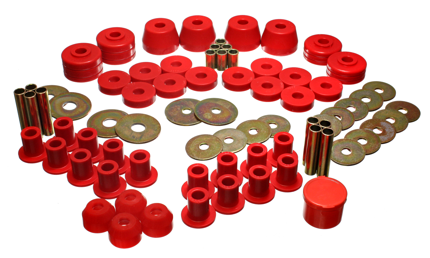 Energy Suspension 5.18101R - 85-92 VW Golf/GTI/Jetta / 72-93 Dodge Ramcharger Red Hyper-flex Master Bushing Set Energy Suspension 5.18101R - 85-92 VW Golf/GTI/Jetta / 72-93 Dodge Ramcharger Red Hyper-flex Master Bushing Set