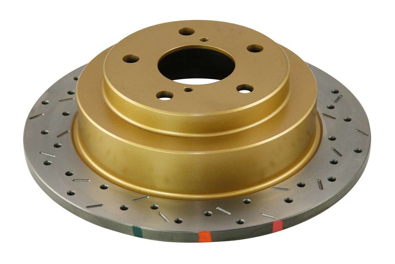 DBA DBA4644XS - 02-06 WRX / 98-07 Impreza 2.5L RS Rear Drilled & Slotted 4000 Series Rotor