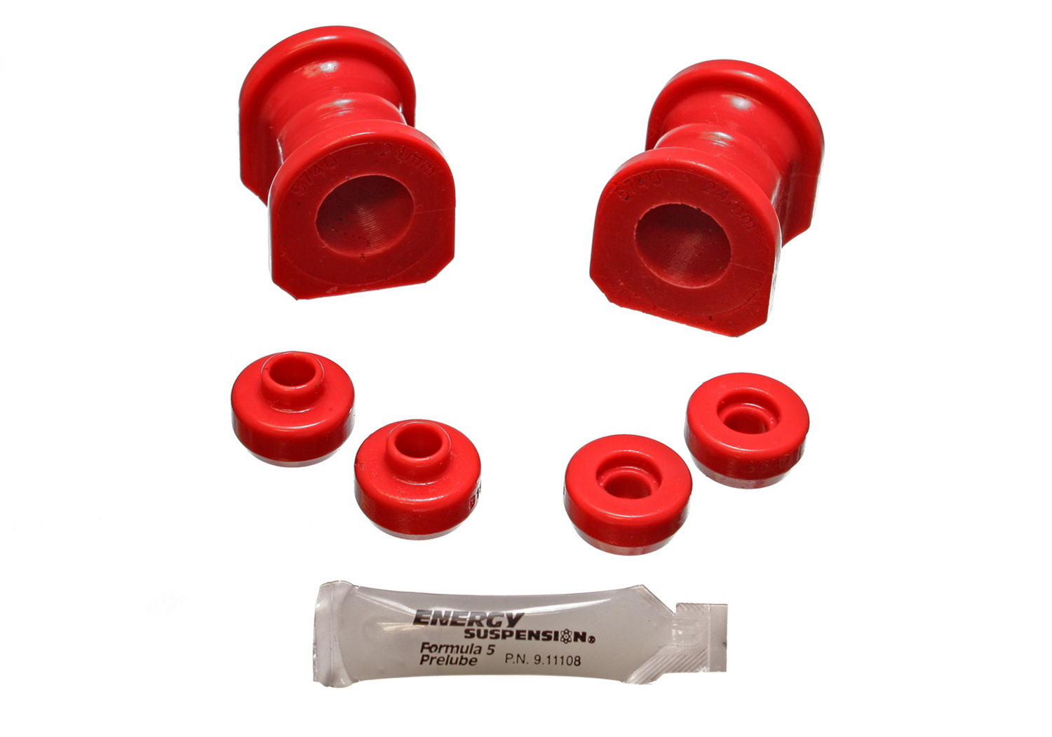 Energy Suspension 7.5121R - 89-94 Nissan 240SX (S13) Red 24mm Front Sway Bar Bushing Set Energy Suspension 7.5121R - 89-94 Nissan 240SX (S13) Red 24mm Front Sway Bar Bushing Set