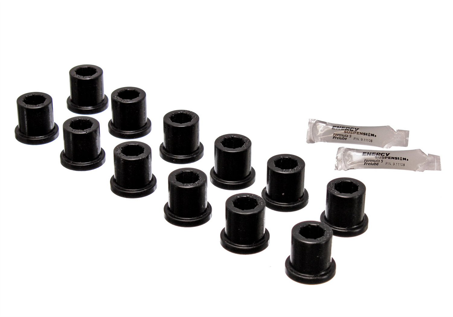 Energy Suspension 8.2101G - Rear Spring & Shackle Bushing - Black Energy Suspension 8.2101G - Rear Spring & Shackle Bushing - Black