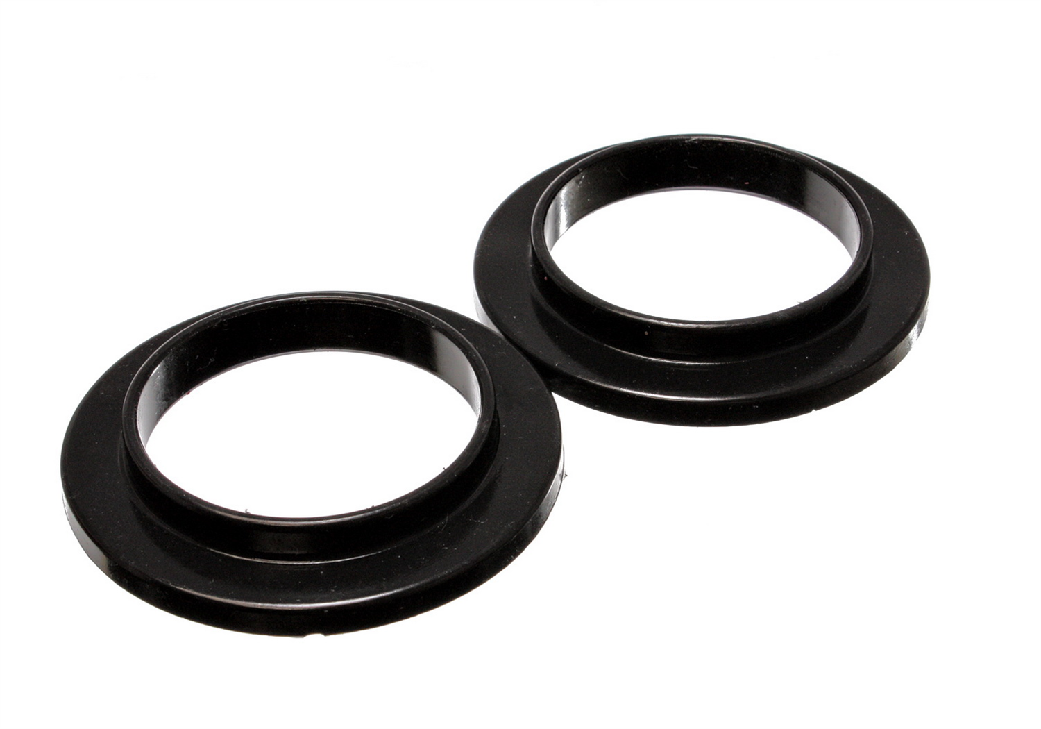 Energy Suspension 9.6101G - Universal 3 3/4in ID 5 7/16in OD 7/8in H Black Coil Spring Isolators (2 per set) Energy Suspension 9.6101G - Universal 3 3/4in ID 5 7/16in OD 7/8in H Black Coil Spring Isolators (2 per set)