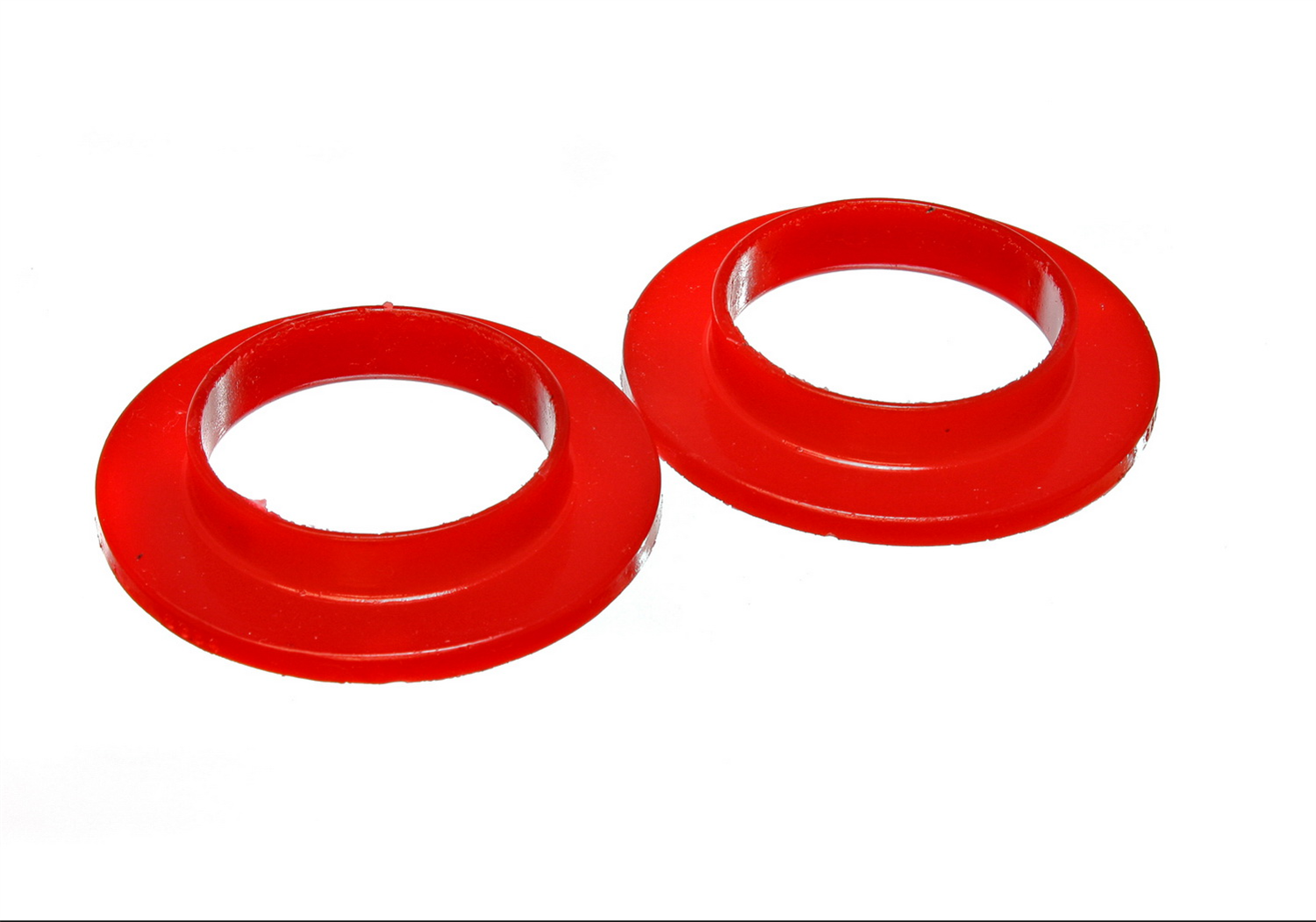 Energy Suspension 9.6103R - Universal 2 3/16in ID 3 1/2in OD 11/16in H Red Coil Spring Isolators (2 per set)