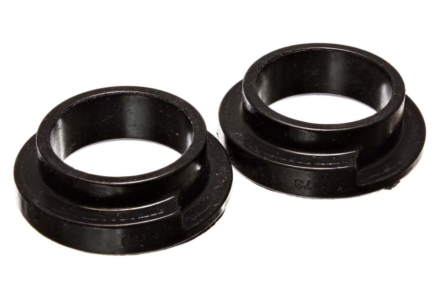 Energy Suspension 9.6119G - Universal 2 1/8in ID 2 1/2in OD 5/8in H Black Coil Spring Isolators (2 per set) Energy Suspension 9.6119G - Universal 2 1/8in ID 2 1/2in OD 5/8in H Black Coil Spring Isolators (2 per set)
