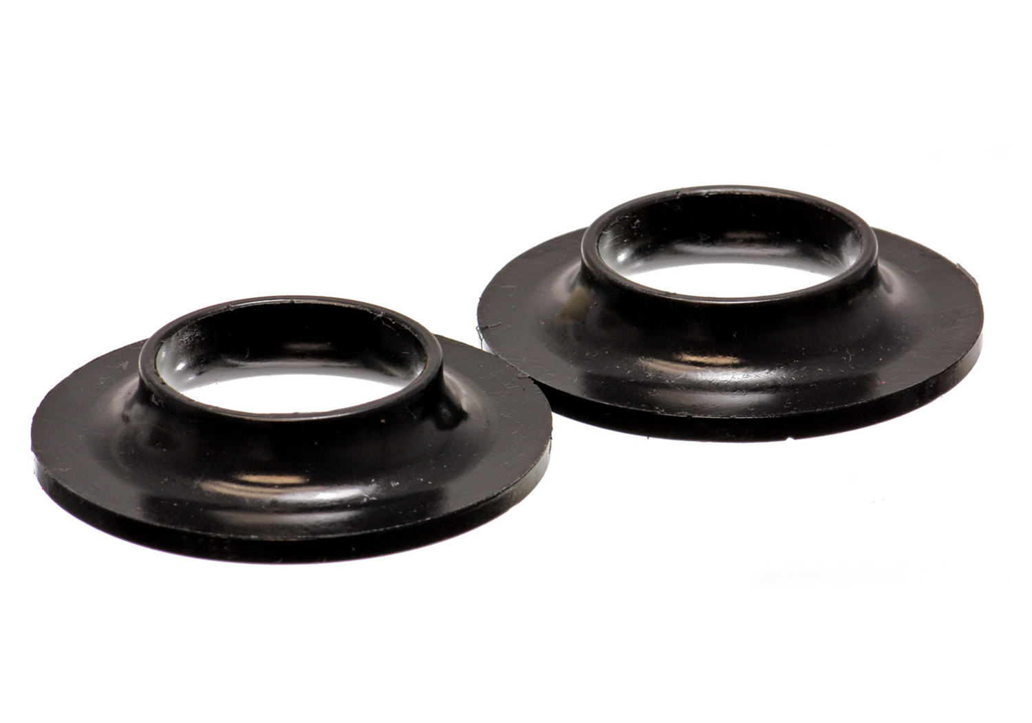 Energy Suspension 9.6106G - Universal 2 1/8in ID 4 1/8in OD 13/16in H Black Coil Spring Isolators (2 per set) Energy Suspension 9.6106G - Universal 2 1/8in ID 4 1/8in OD 13/16in H Black Coil Spring Isolators (2 per set)