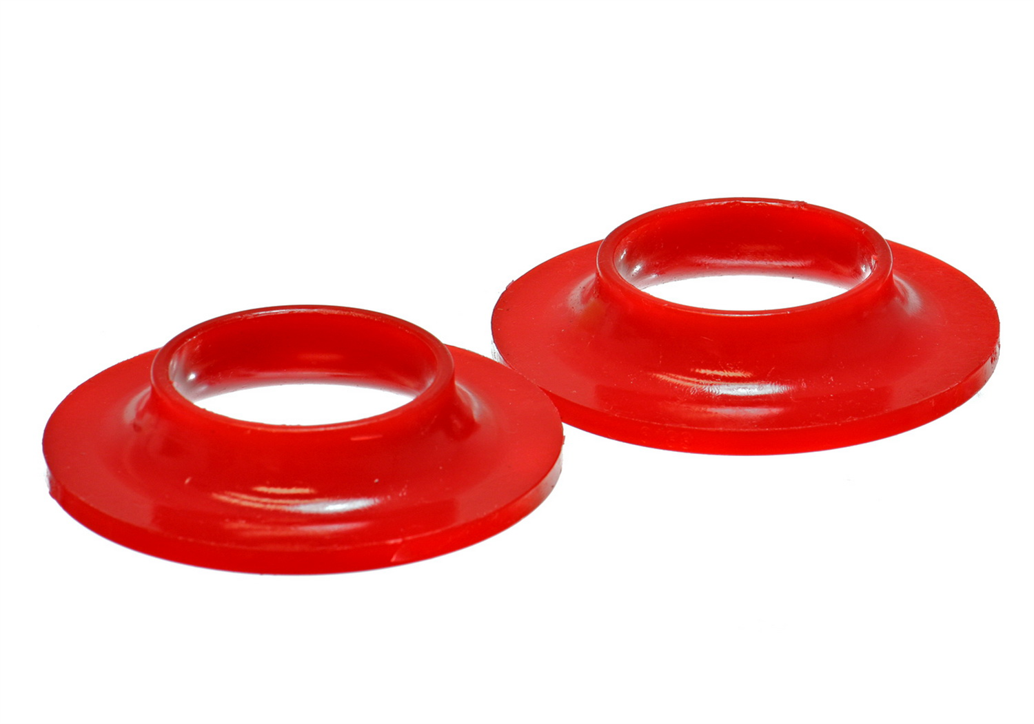 Energy Suspension 9.6106R - Universal 2 1/8in ID 4 1/8in OD 13/16in H Red Coil Spring Isolators (2 per set) Energy Suspension 9.6106R - Universal 2 1/8in ID 4 1/8in OD 13/16in H Red Coil Spring Isolators (2 per set)