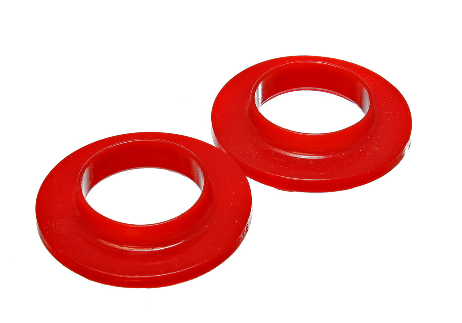 Energy Suspension 9.6118R - Universal 2 1/8in ID 3 3/4in OD 3/4in H Red Coil Spring Isolators (2 per set) Energy Suspension 9.6118R - Universal 2 1/8in ID 3 3/4in OD 3/4in H Red Coil Spring Isolators (2 per set)