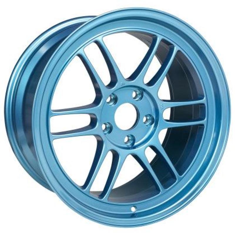 Enkei 37981056515EB - RPF1 18x10.5 5x114.3 15mmm Offset 73mm Bore Emerald Blue Wheel