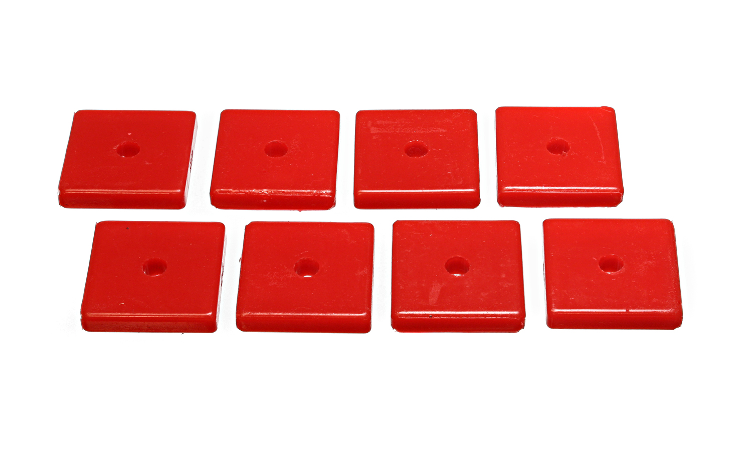 Energy Suspension 9.9534R - Square Pad Set 2-1/16in Length x 2-1/16in Width x 3/8in Hole ID x 3/8in H-Black