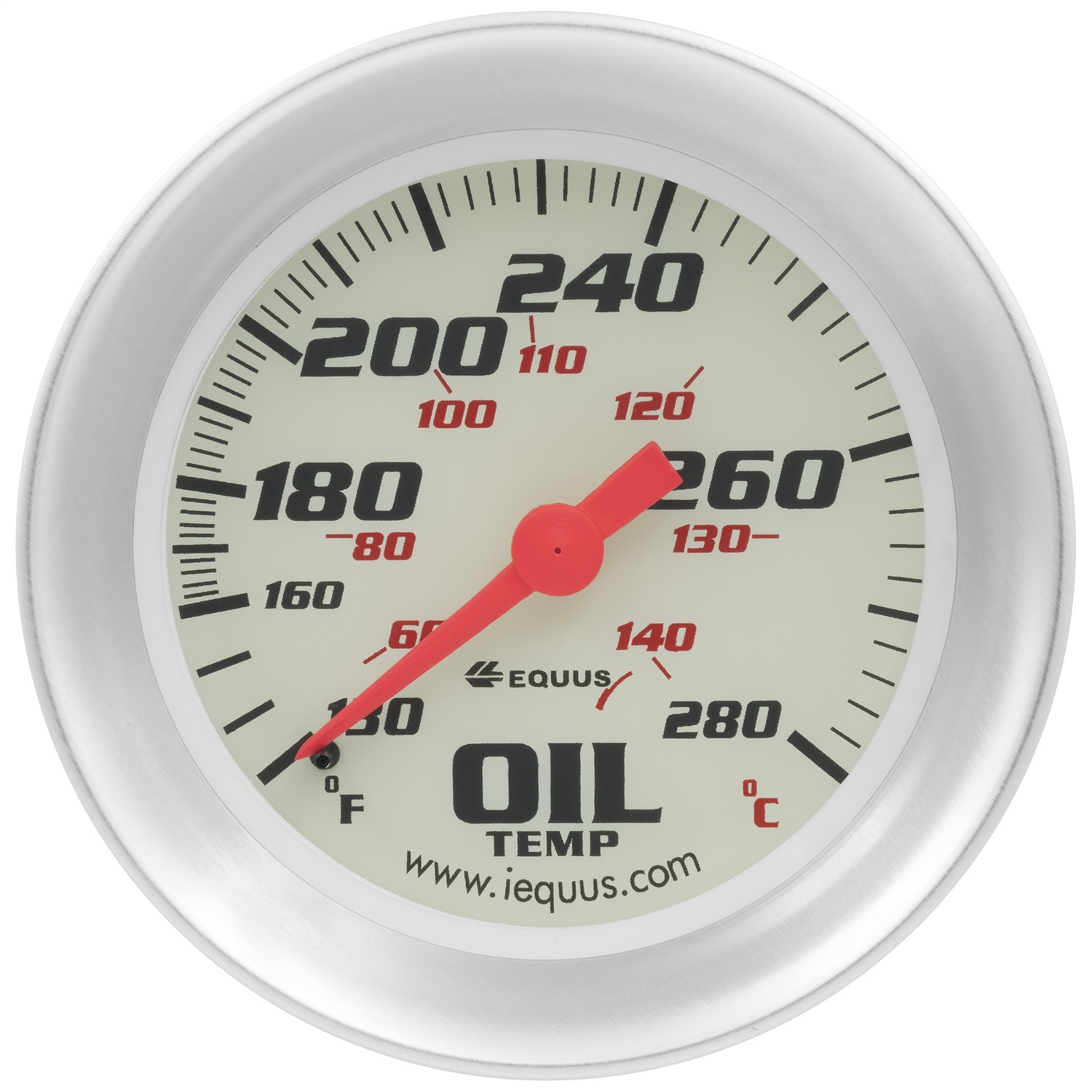 Equus E8443 - 2-5/8 in. Mechanical Oil Temperature Gauge