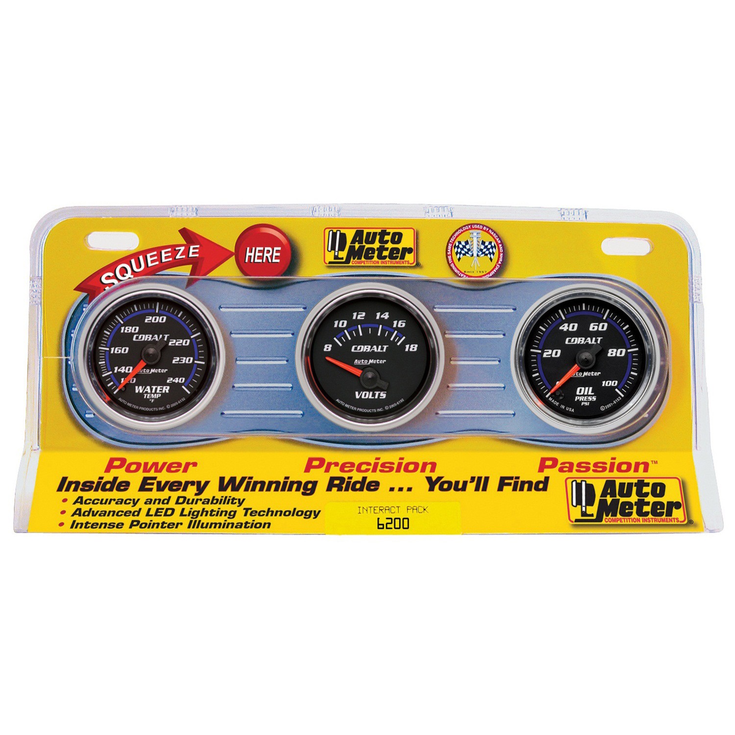 Equus E6200 - 2 in. Volt Triple Gauge Kit