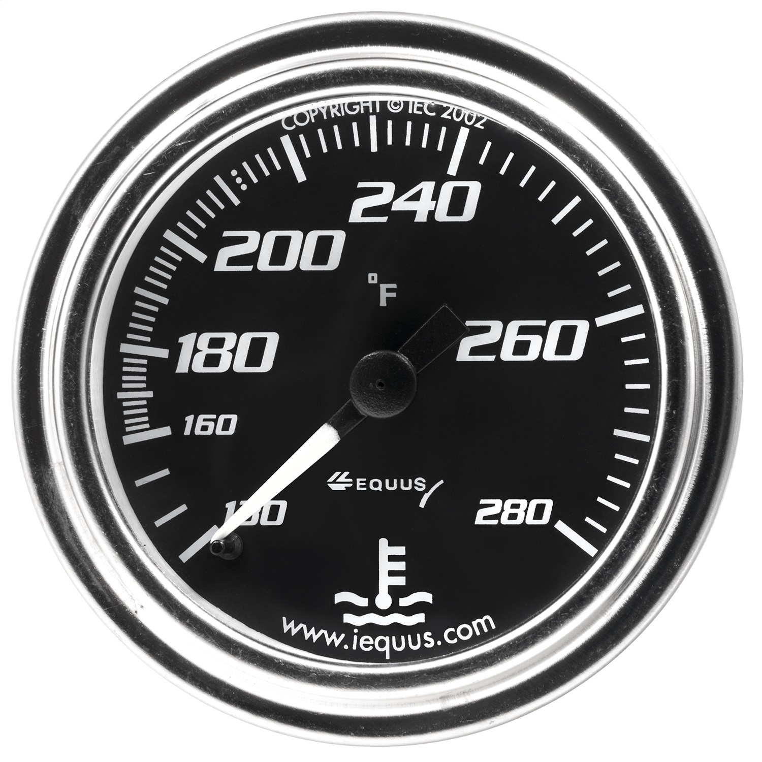 Equus E7242 - 2 in. Chrome Mechanical Water Temperature Gauge