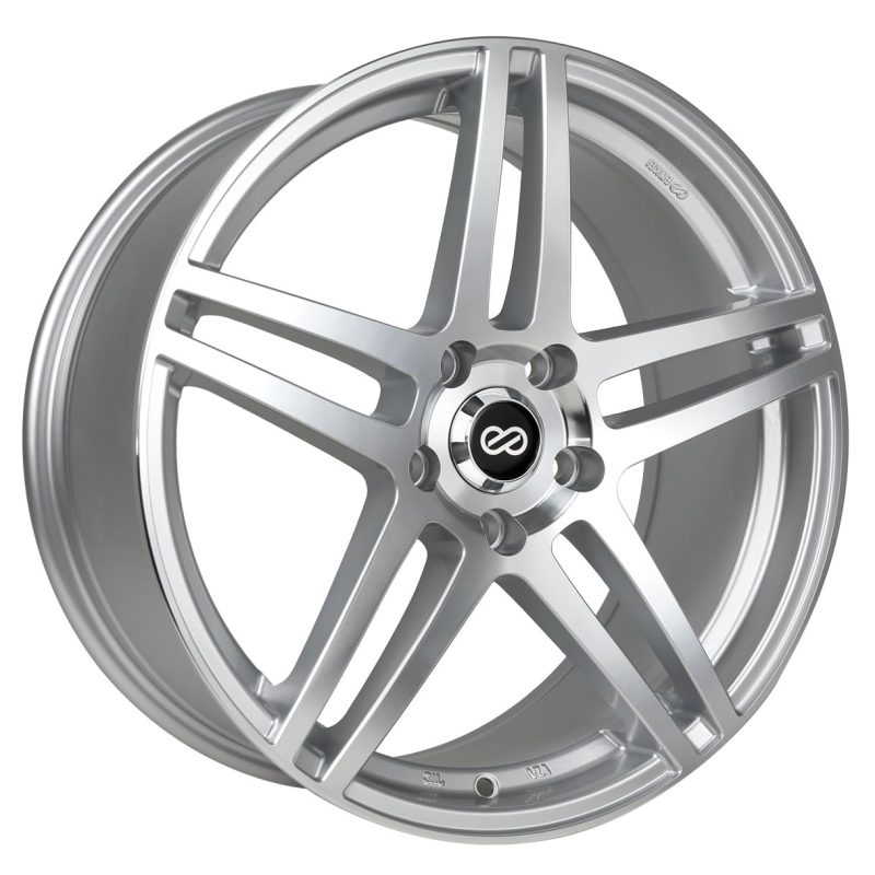 Enkei 479-880-8040SM - RSF5 18x8 40mm Offset 5x100 Bolt Pattern 72.6mm Bore Dia Silver Machined Wheel Enkei 479-880-8040SM - RSF5 18x8 40mm Offset 5x100 Bolt Pattern 72.6mm Bore Dia Silver Machined Wheel