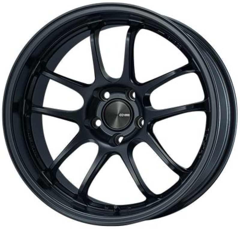 Enkei 489-8105-6522BK - PF01EVO 18x10.5 22mm Offset 5x114.3 75mm Bore Matte Black Wheel Special Order / No Cancel