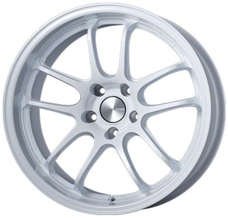 Enkei 489-8105-6515WP - PF01EVO 18x10.5 15mm Offset 5x114.3 75mm Bore Pearl White Wheel Special Order / No Cancel
