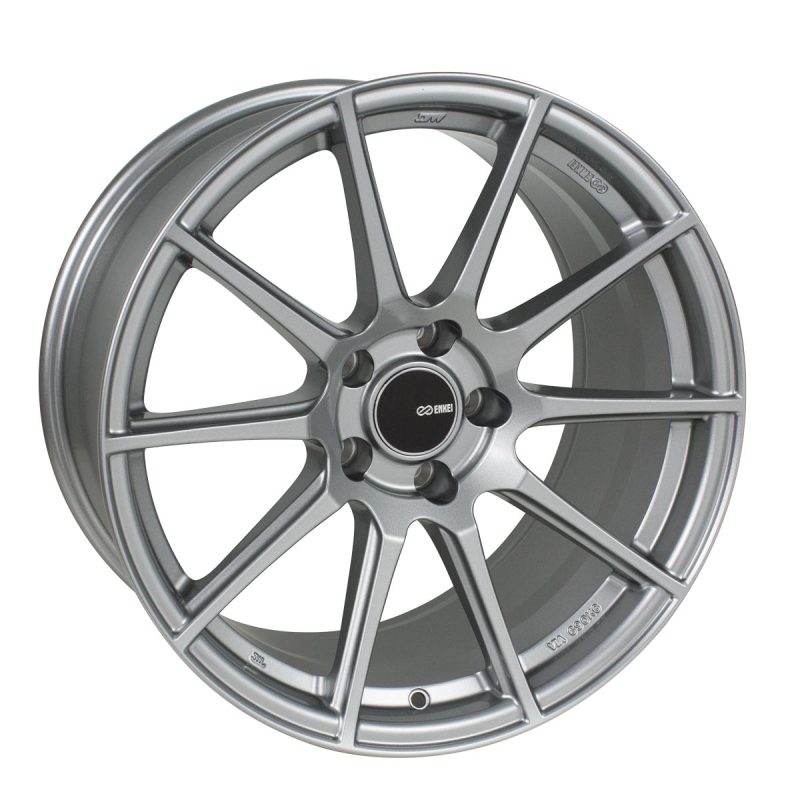 Enkei 499-885-8045GR - TS10 18x8.5 45mm Offset 5x100 Bolt Pattern 72.6mm Bore Dia Grey Wheel