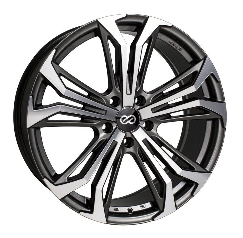Enkei 510-285-6538AM - Vortex 5 Wheel 20x8.5 38mm Offset, 5x114.3mm  Bore - Anthracite Machined
