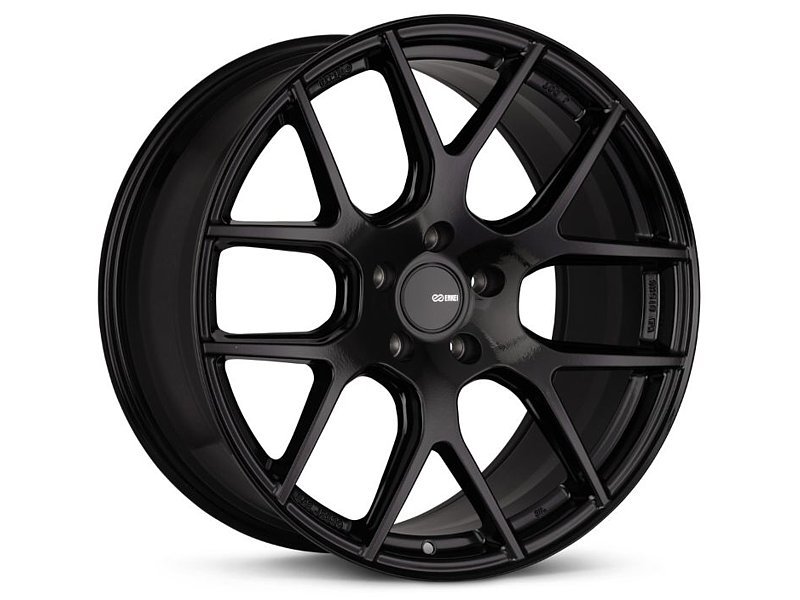 Enkei 531-880-1240BK - XM-6 18x8 5x120 40mm Offset 72.6mm Bore Gloss Black Wheel