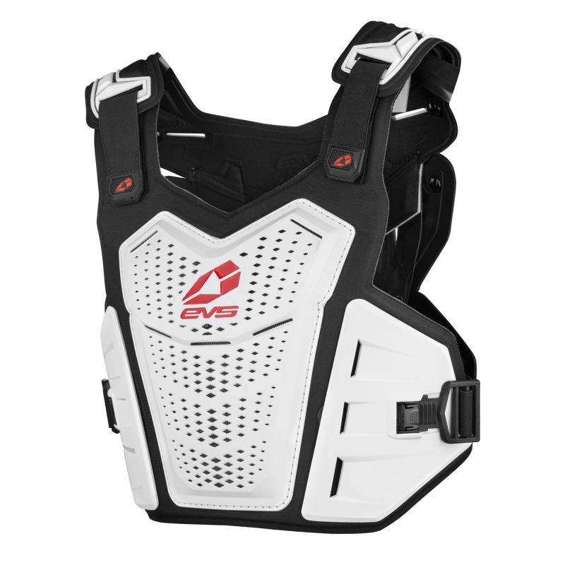 EVS F120-WH-S/M - F1 Roost Deflector White/Red - Small/Medium