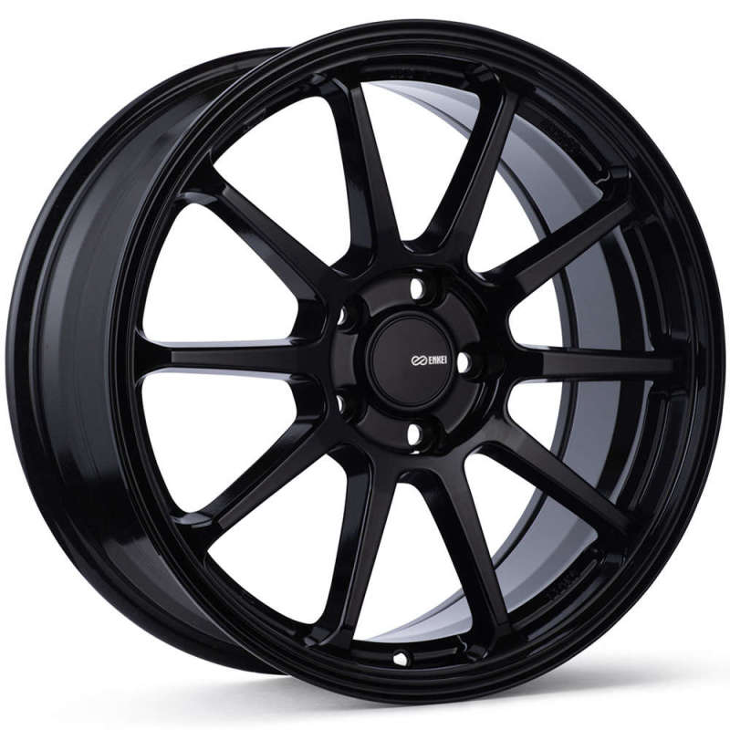 Enkei 536-880-6545BK - PX-10 18x8 5x114.3 45mm Offset 72.6mm Bore Gloss Black Wheel