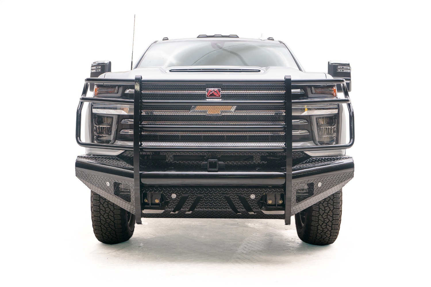 Fab Fours CH20-S4960-1 - Black Steel Front Ranch Bumper Fab Fours CH20-S4960-1 - Black Steel Front Ranch Bumper