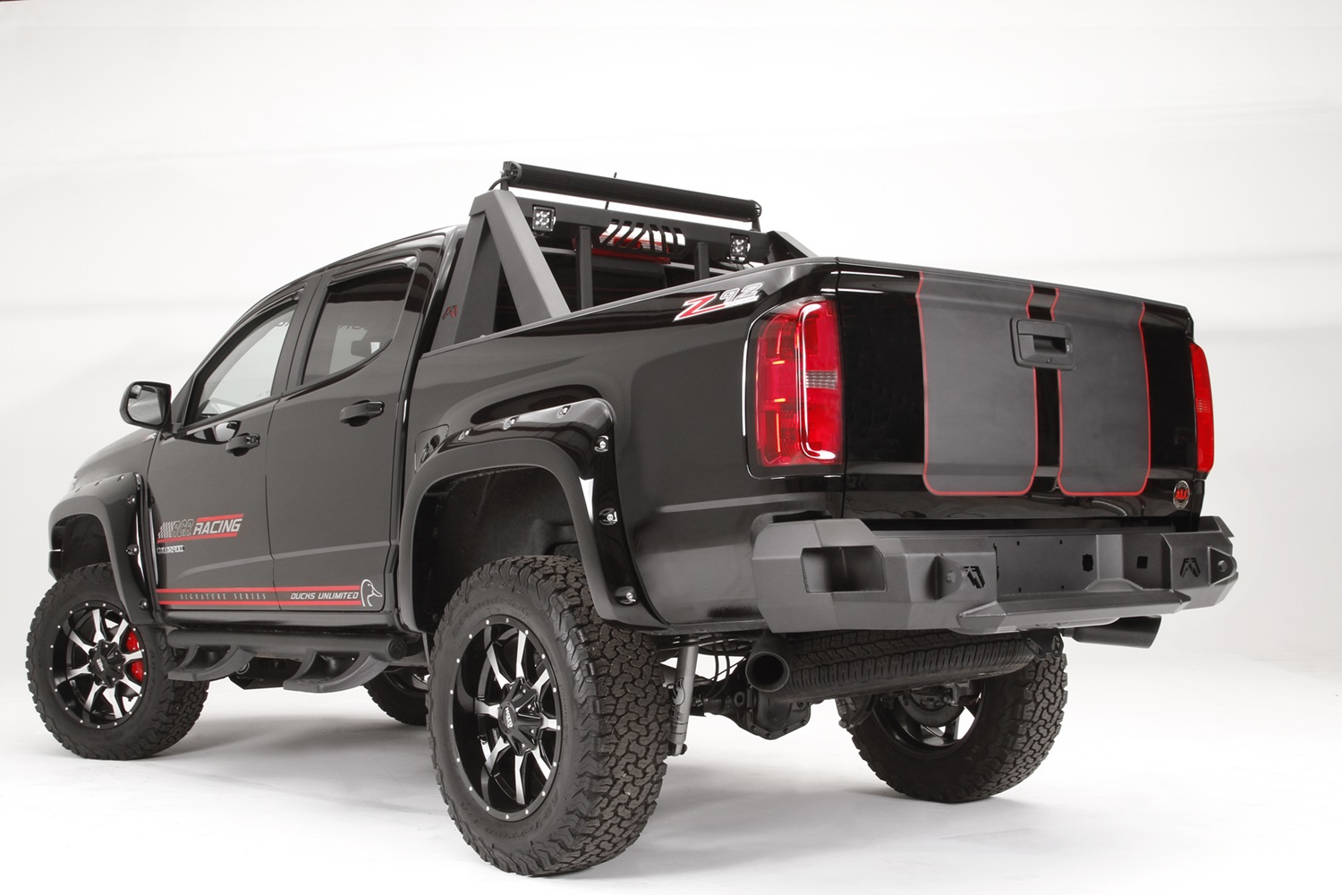 Fab Fours CC15-W3350-1 - Premium Rear Bumper; 2 Stage Black Powder Coated; Fab Fours CC15-W3350-1 - Premium Rear Bumper; 2 Stage Black Powder Coated;