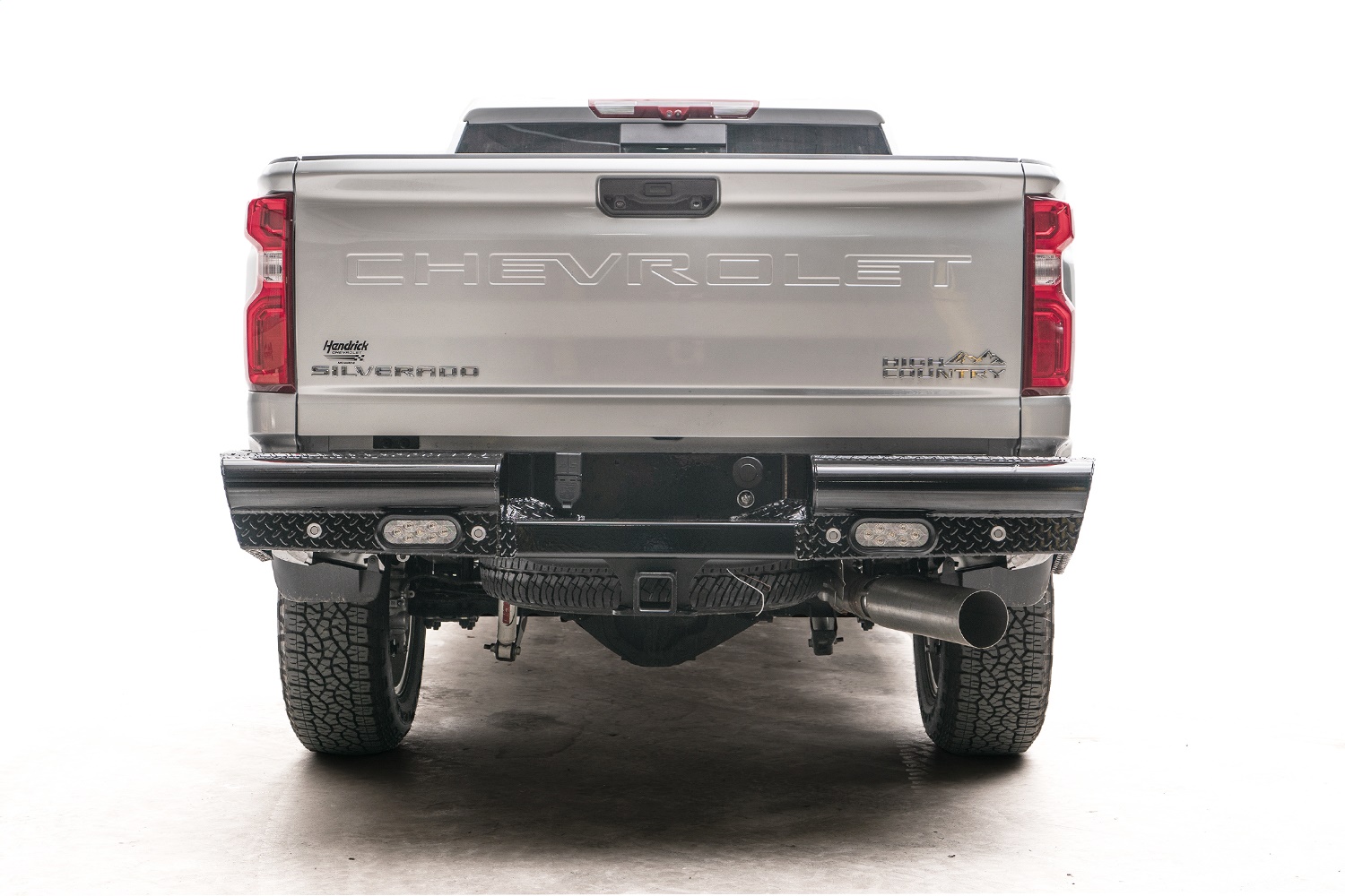 Fab Fours CH20-T4950-1 - Black Steel Ranch Rear Bumper Fab Fours CH20-T4950-1 - Black Steel Ranch Rear Bumper
