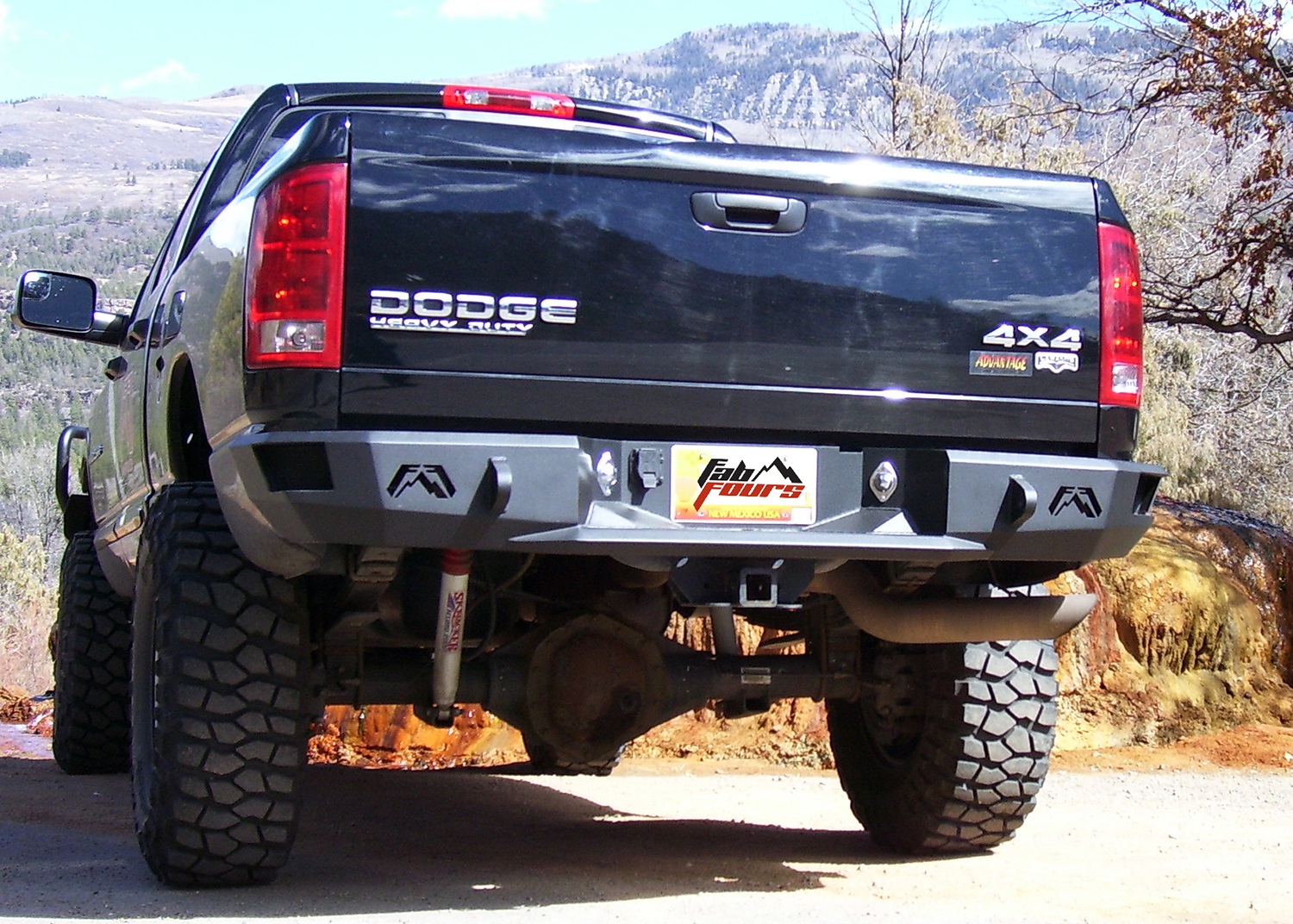 Fab Fours DR03-W1050-1 - Heavy Duty Rear Bumper Fab Fours DR03-W1050-1 - Heavy Duty Rear Bumper