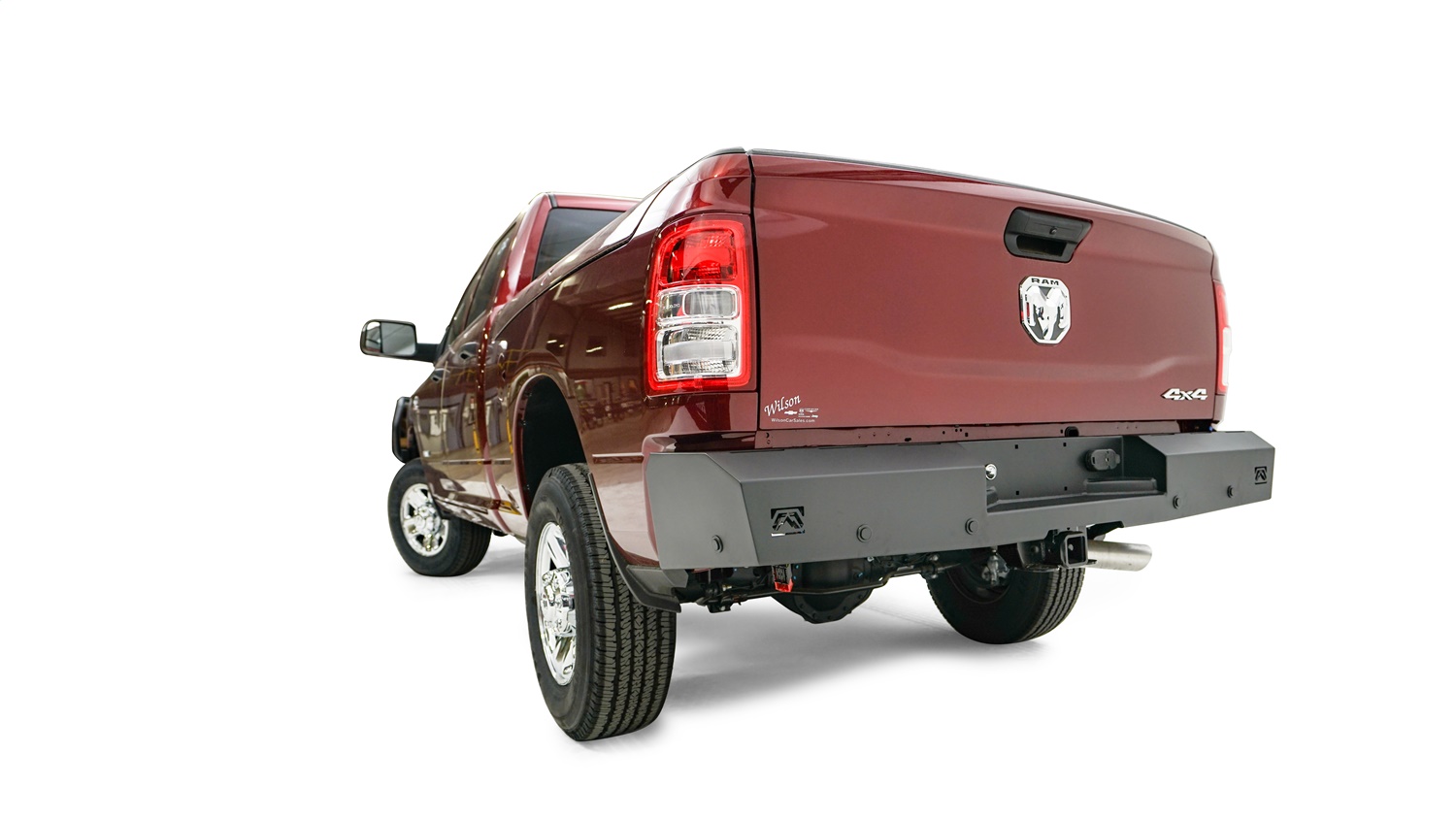 Fab Fours DR19-RT4450-1 - Red Steel Rear Bumper