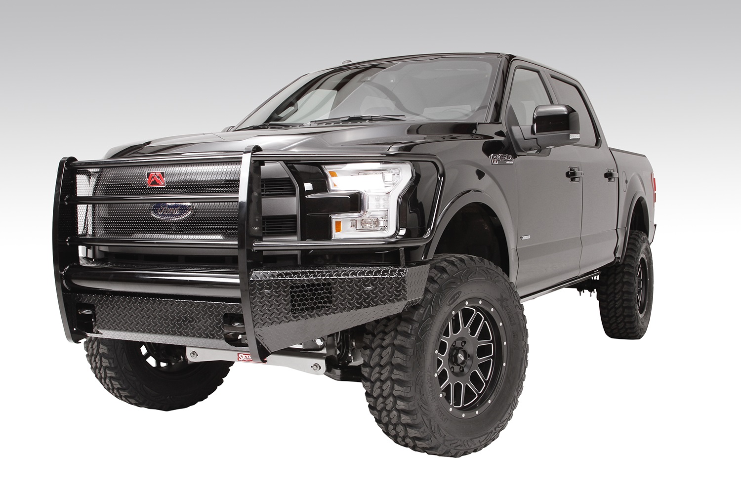 Fab Fours FF09-K1960-1 - Black Steel Front Ranch Bumper Fab Fours FF09-K1960-1 - Black Steel Front Ranch Bumper