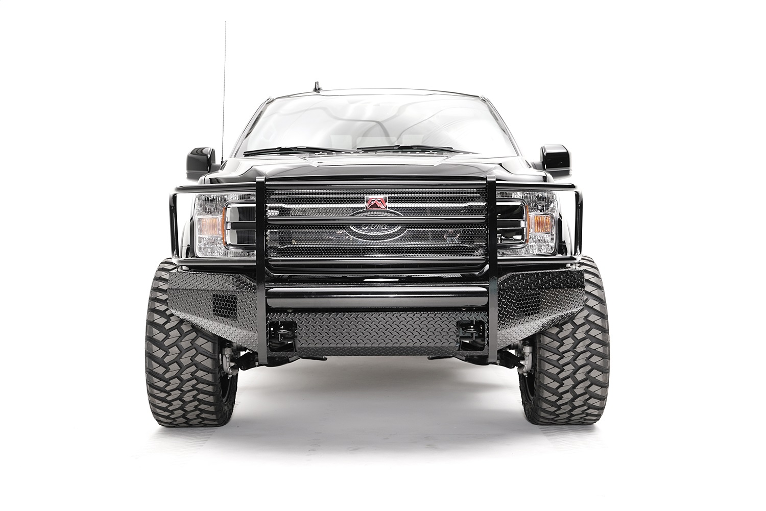 Fab Fours FF18-K4560-1 - Black Steel Front Bumper