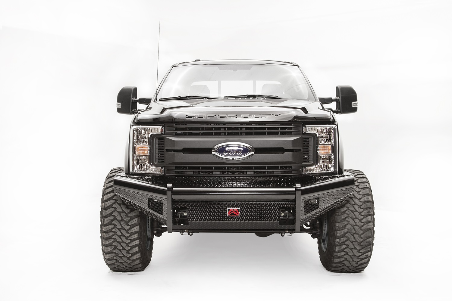 Fab Fours FS17-S4161-1 - Black Steel Front Ranch Bumper