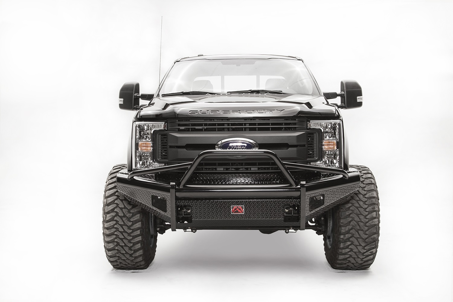 Fab Fours FS17-S4162-1 - Black Steel Front Ranch Bumper