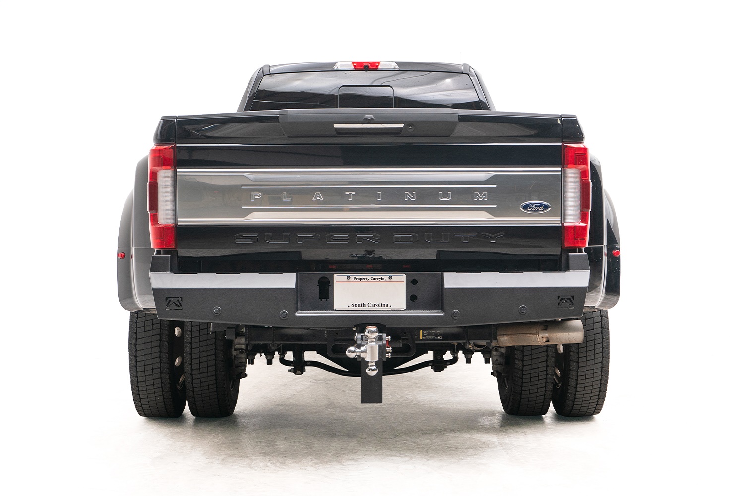 Fab Fours FS17-RT4150-1 - Red Steel Rear Bumper