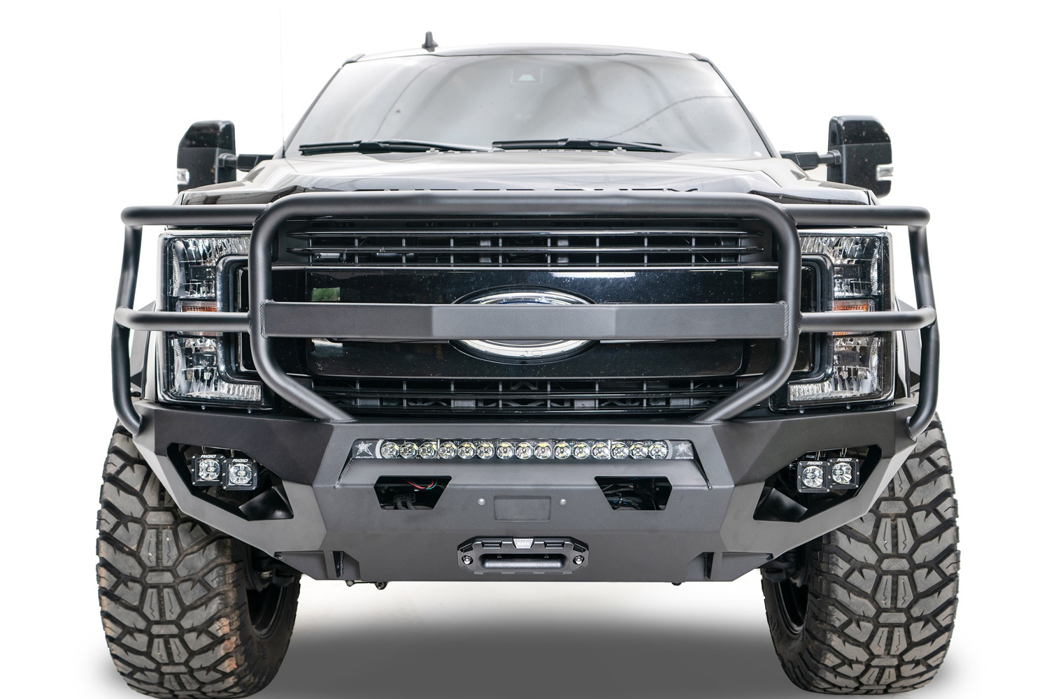Fab Fours FS17-X4160-1 - Matrix Front Bumper; w/Full Grill Guard ACC Compatible; Fab Fours FS17-X4160-1 - Matrix Front Bumper; w/Full Grill Guard ACC Compatible;