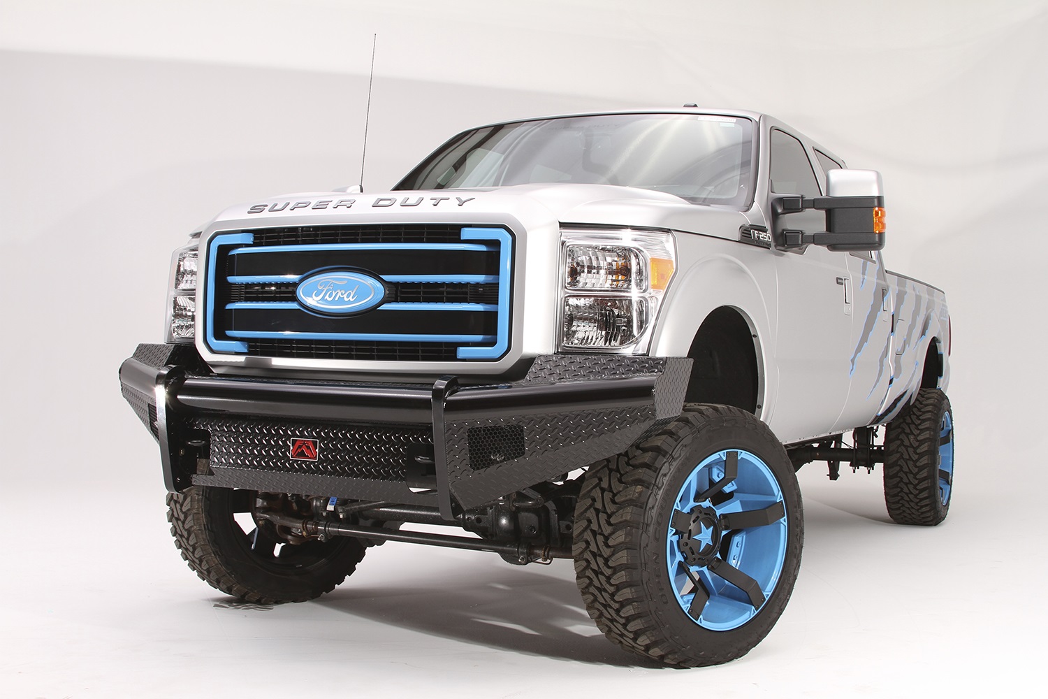 Fab Fours FS05-S1261-1 - Black Steel Front Ranch Bumper Fab Fours FS05-S1261-1 - Black Steel Front Ranch Bumper