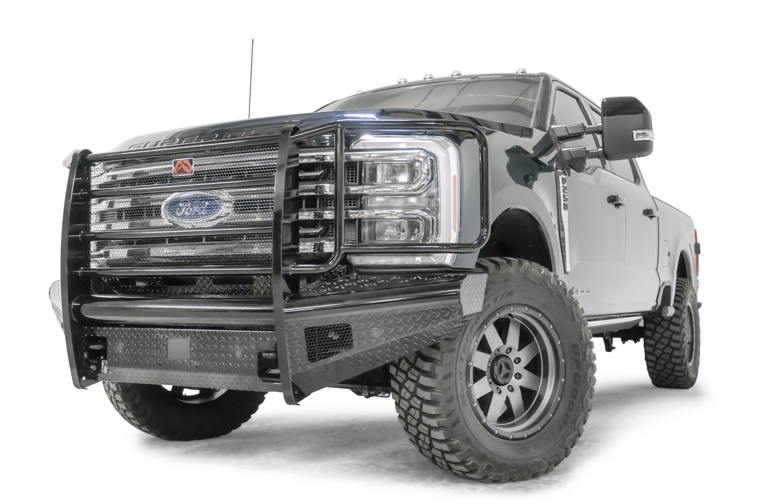 Fab Fours FS23-S5960-1 - Black Steel Front Bumper Fab Fours FS23-S5960-1 - Black Steel Front Bumper