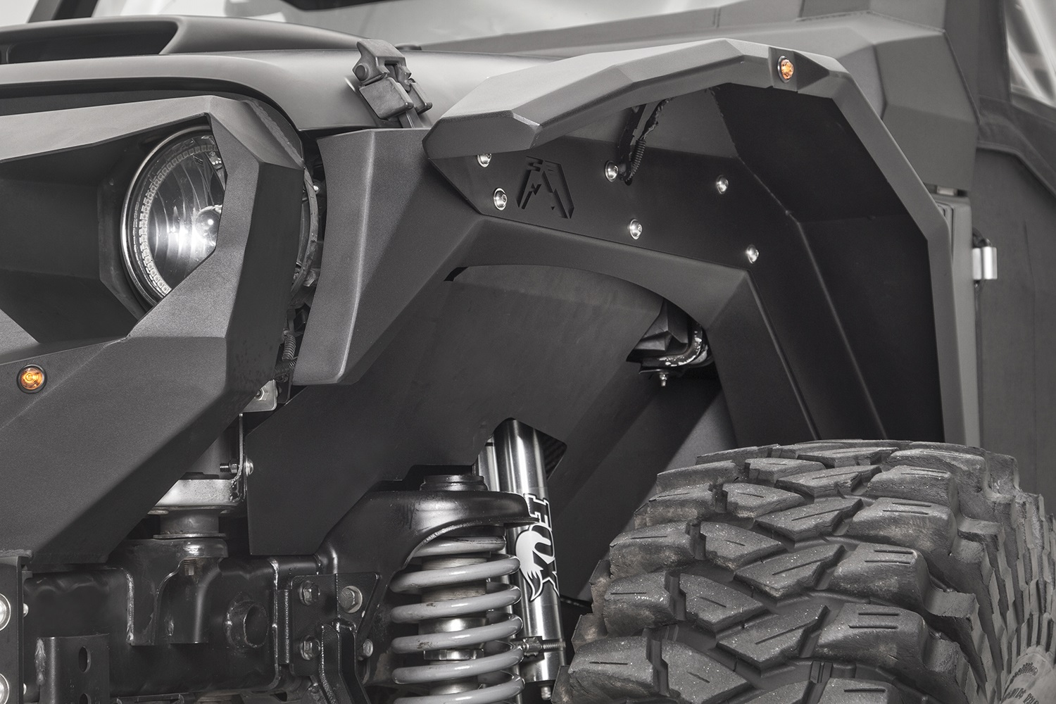 Fab Fours JK1002-1 - Inner Fender; Front; Pair; Powdercoated; Fab Fours JK1002-1 - Inner Fender; Front; Pair; Powdercoated;